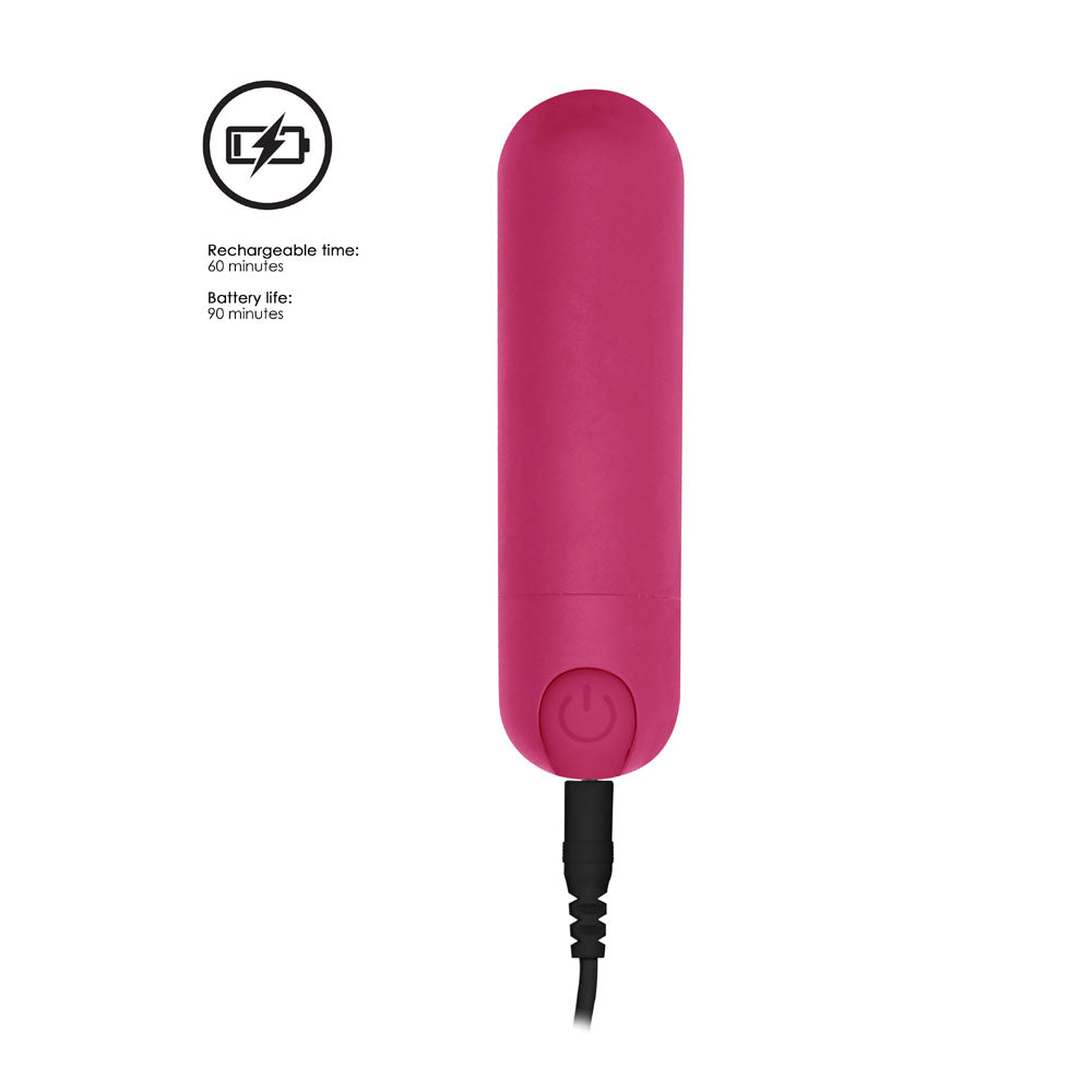10 speed Rechargeable Bullet Pink|Control View|"Pink bullet - controls"