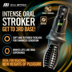 3RD Base Vibrating Rotating Masturbator | Angle View | Complete Design