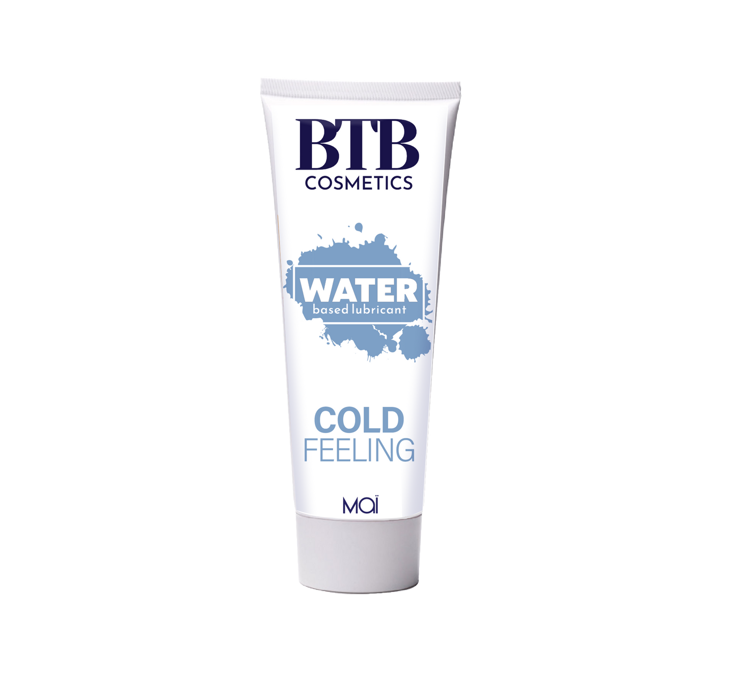 BTB Water Based Cool Feeling Lubricant 100ml | Front View | "cooling water lubricant - front view"