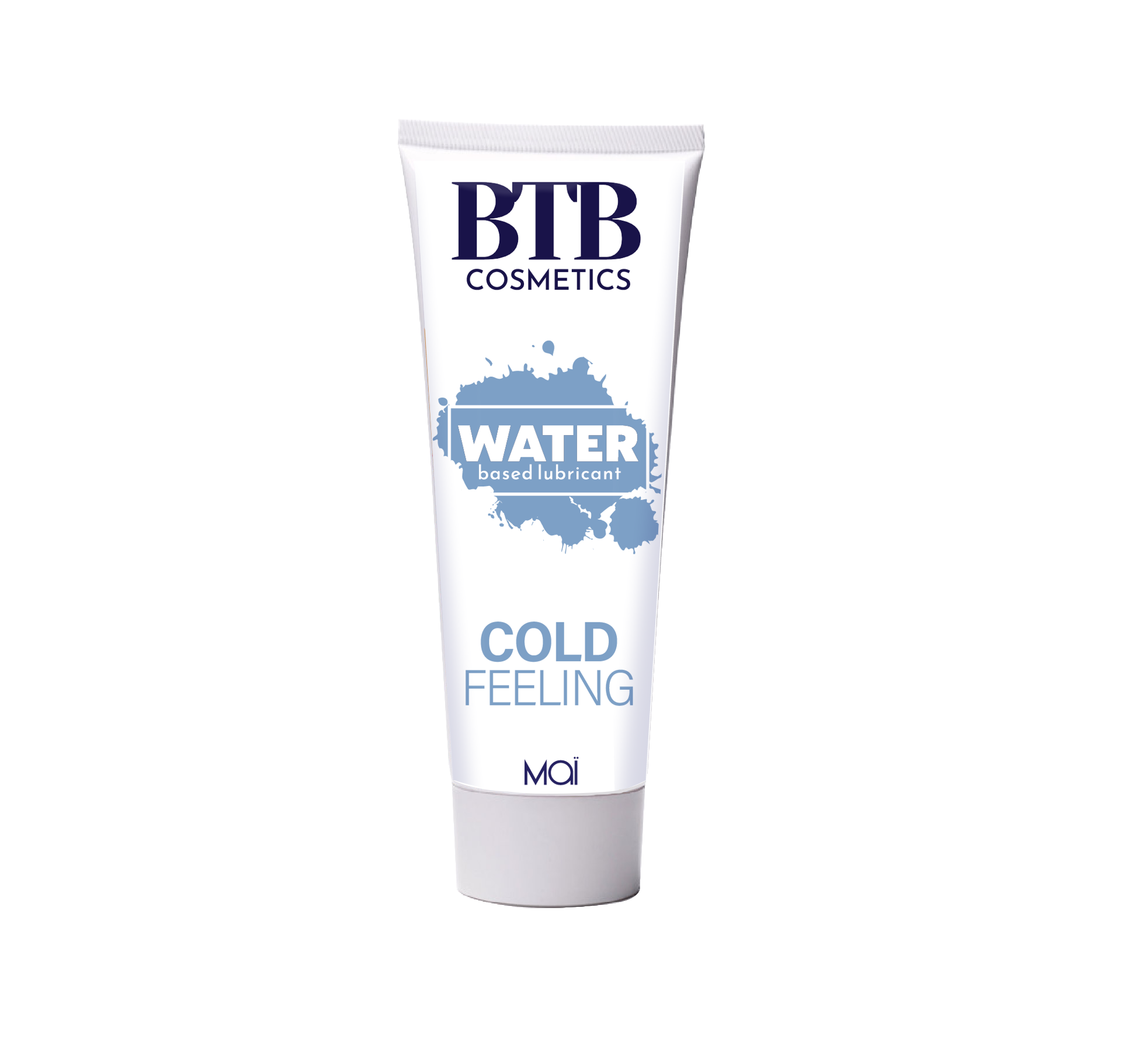 BTB Water Based Cool Feeling Lubricant 100ml | Front View | "cooling water lubricant - front view"