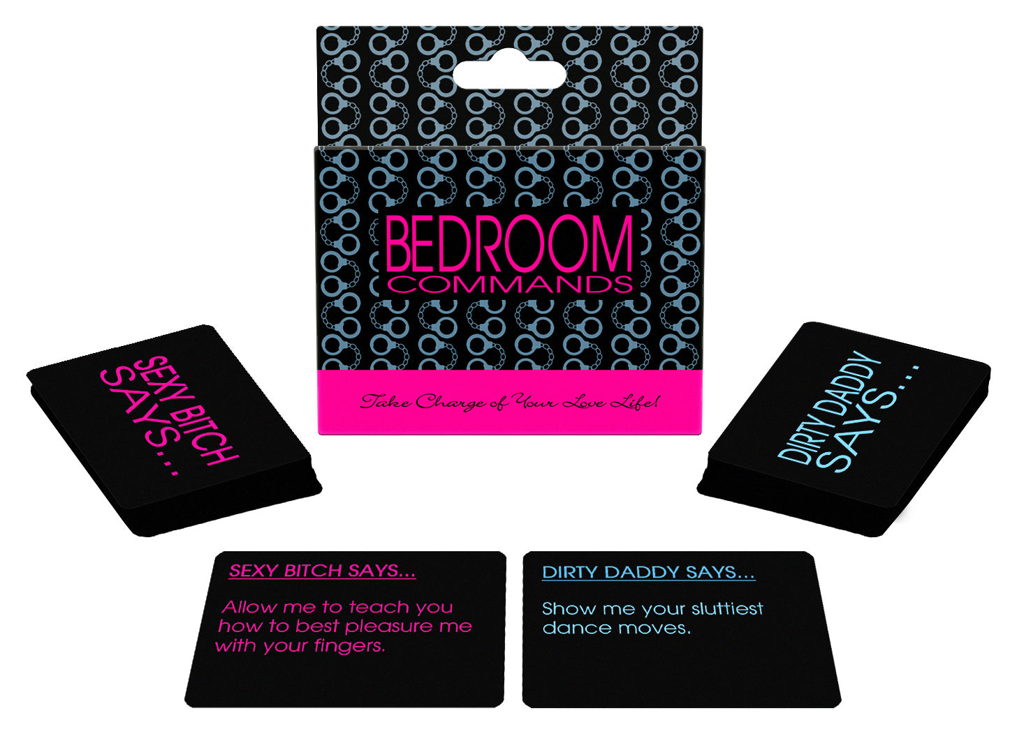 Bedroom Commands Card Game | Front View | Adult directive game