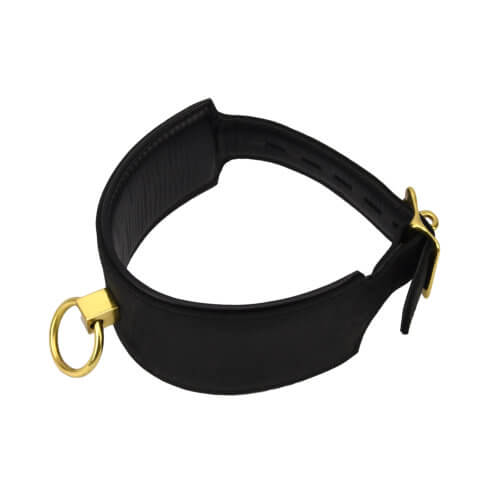 Bound Noir Nubuck Leather Collar with O Ring Adult Toys Direct