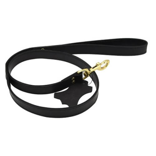 Bound Noir Nubuck Leather Leash Adult Toys Direct