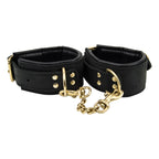 Bound Noir Nubuck Leather Slim Wrist Cuffs Adult Toys Direct