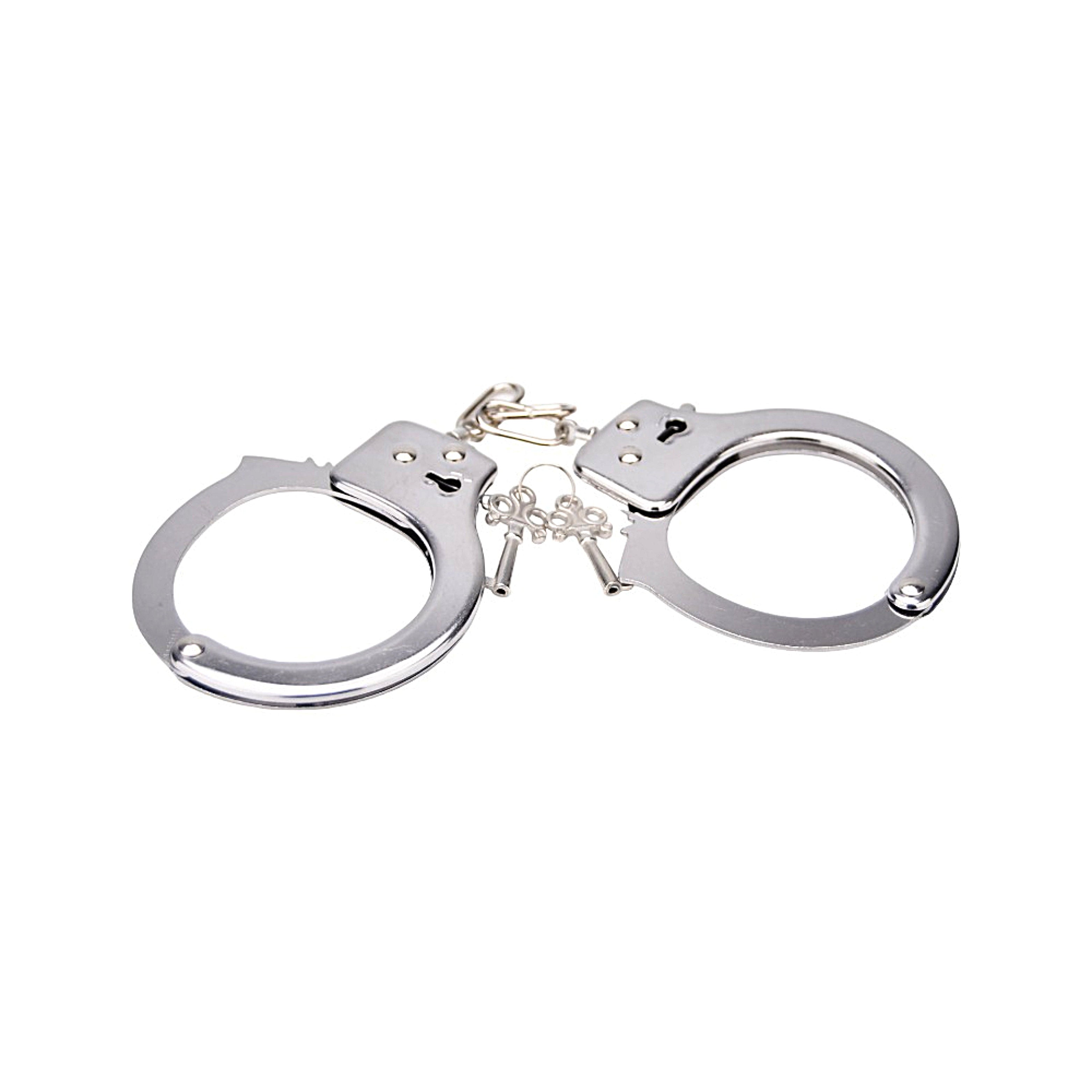 Bound to Play Heavy Duty Metal Handcuffs|Front View|"Heavy duty metal handcuffs - front view"