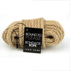 Bound to Please Bondage Rope Hemp | Front View | Natural hemp restraint rope
