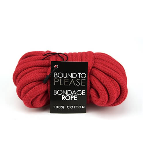 Bound to Please Bondage Rope Red Adult Toys Direct