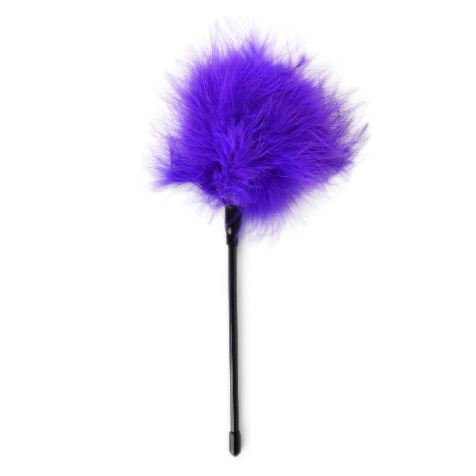 Bound to Please Feather Tickler Purple | Main View | "purple feather tickler with handle - main view"