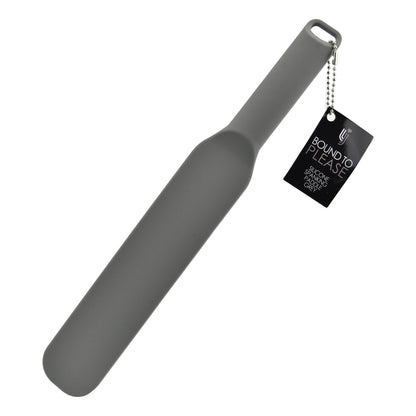 Bound to Please Silicone Spanking Paddle Grey | Front View | "grey silicone paddle - front view"