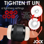 Jock Tightening Masturbator | Side View | Feature Detail