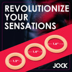 Jock Discreet Silicone Ring Set | Angle View | Complete Set