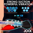 Jock Sucking And Vibrating Mastubator | Close Up | Texture View