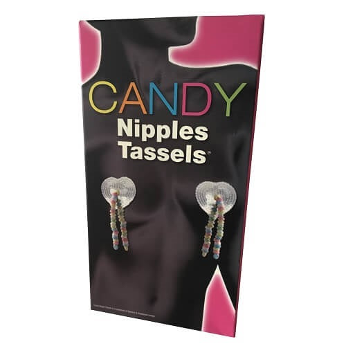Candy Nipple Tassels | Front View | Edible novelty covers