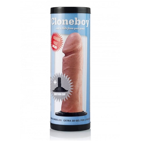 Cloneboy Cast Your Own Silicone Dildo with Suction Cup Kit Vanilla | Main View | "make your own vanilla colored dildo molding kit - main view"