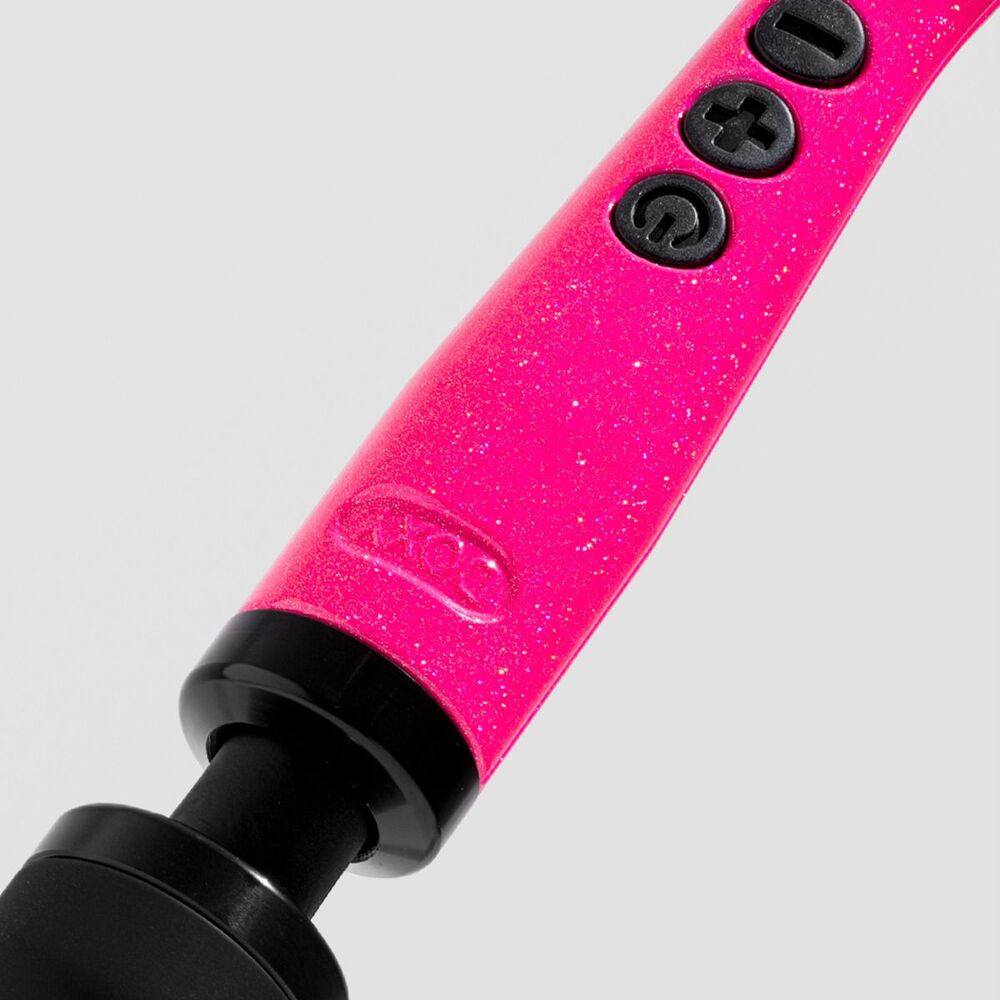 Doxy Die Cast Wand Massager 3 HOT PINK | Side View | "Hot pink wand massager 3 - side view"