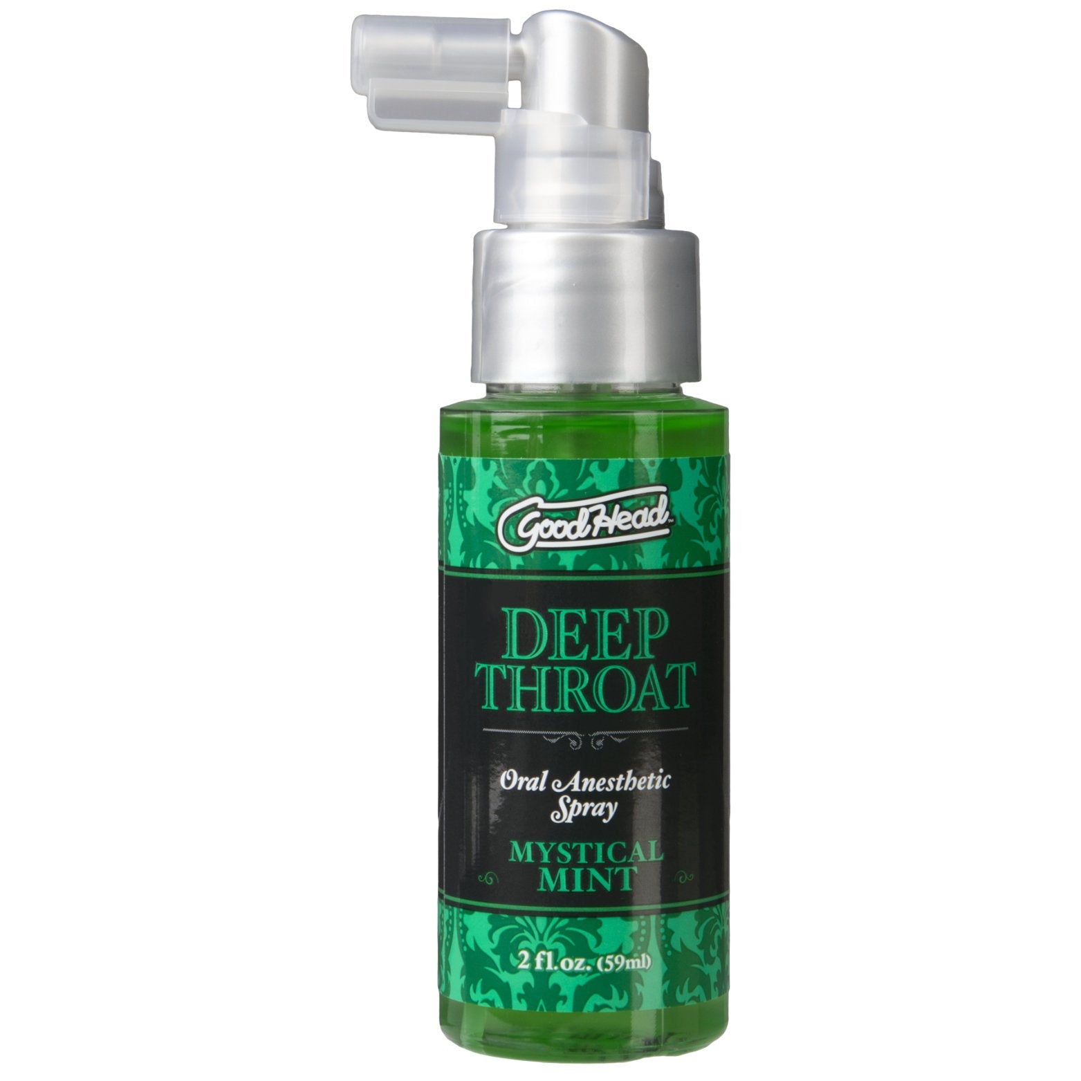 Doc Johnson Good Head Deep Throat Spray Mint | Front View | Mint flavored oral spray