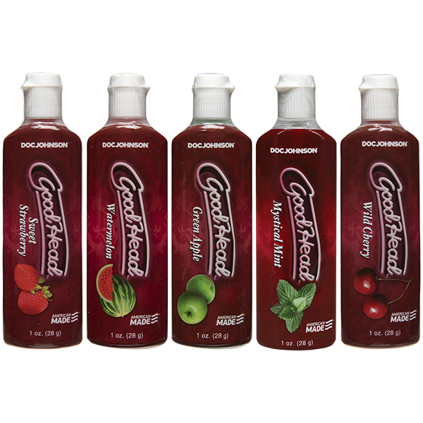 Doc Johnson Good Head Ultimate Blow Job Gel 5 Pack | Front View | Oral pleasure gel set