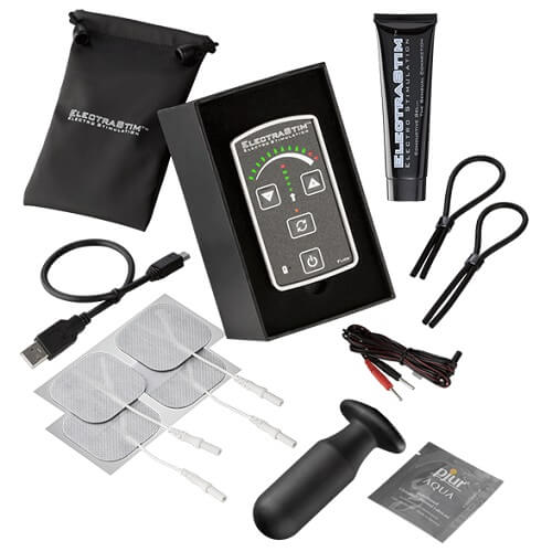 ElectraStim Flick Stimulator Multi Pack EM60-M | Front View | Multiple attachment stimulator kit
