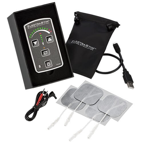 ElectraStim Flick Stimulator Pack EM60-E | Front View | Basic electro stimulation kit