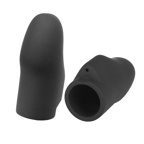 Electrastim Noir Explorer Silicone Finger Sleeves | Main View | "conductive silicone finger sleeves for electro play - main view"