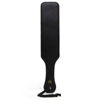 Fifty-Shades-Of-Grey-Bound-To-You-Paddle|Front|"grey leather spanking paddle with wrist strap - front view"