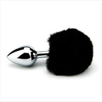 Furry Fantasy Black Bunny Tail Butt Plug 