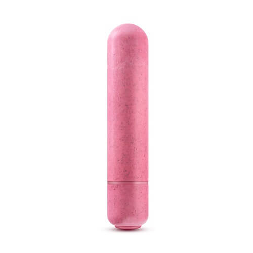 Gaia-Biodegradable-Eco-Bullet-Vibrator-Pink|Front View|"eco-friendly pink bullet vibrator - front view"