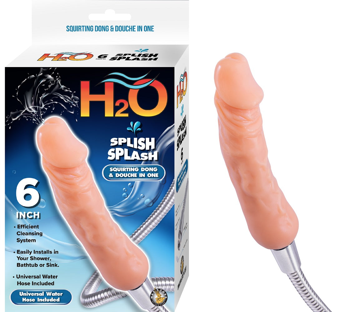 H2O 6 Inch Splish Splash Douche and Dong|Front View|"6 inch douche and dong - front view"