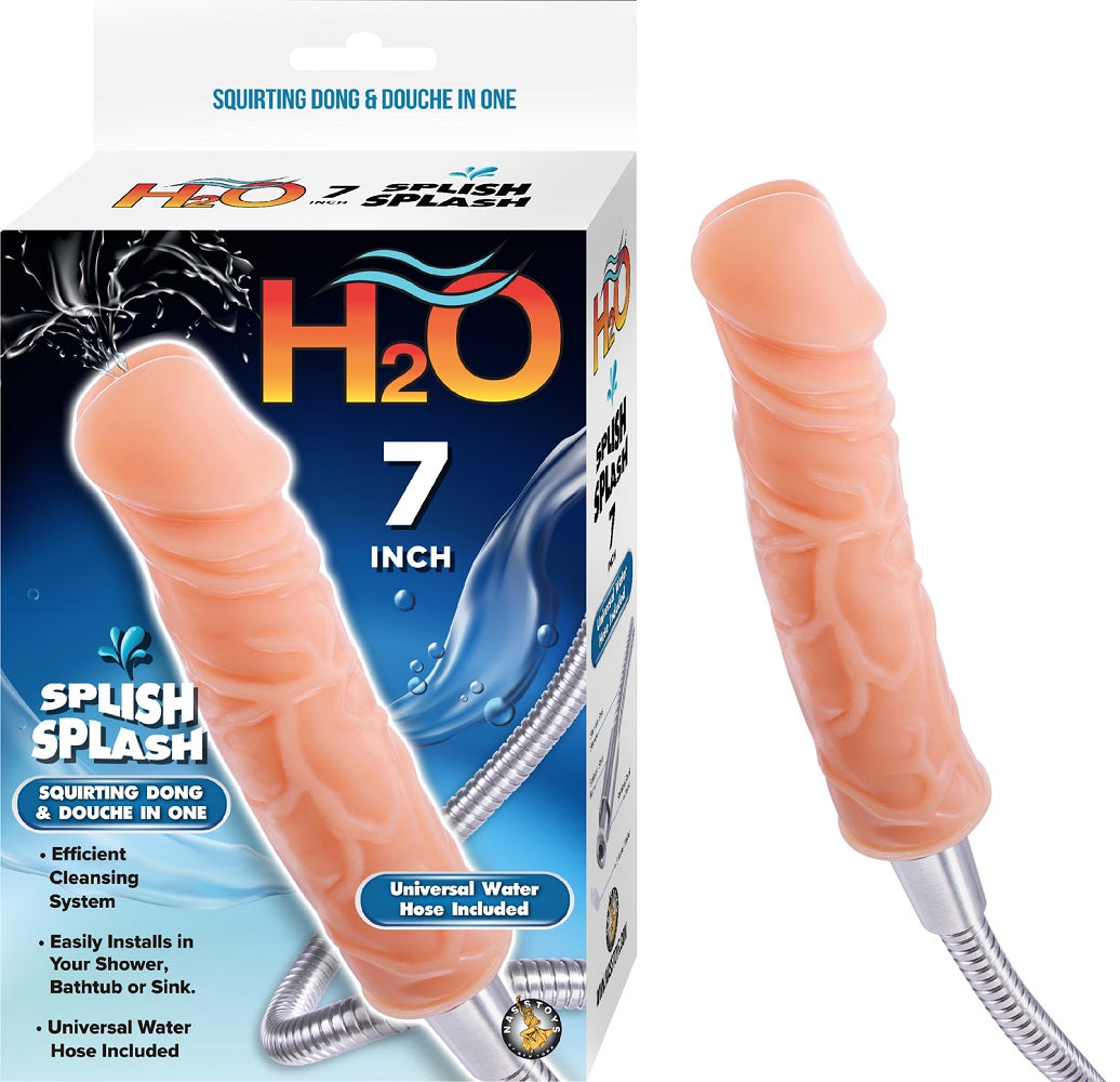 H2O 7 Inch Splish Splash Douche and Dong|Front View|"7 inch douche and dong - front view"