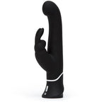 Happy-Rabbit-G-Spot-Stroker-Rechargeable-Rabbit-Vibrator|Side|"ergonomic curved shaft and rabbit ears - side view"