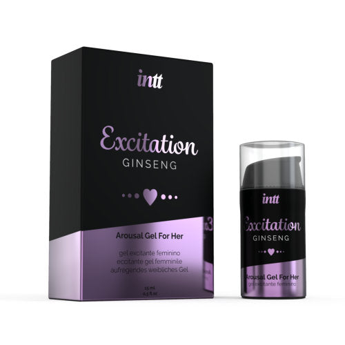 Intt Excitation Arousal Gel | Main View | "arousal gel with ginseng in bottle - main view"