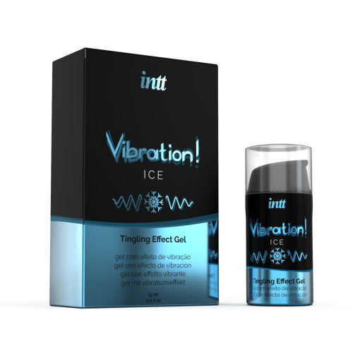 Intt Vibration Ice Mint Flavour Liquid Vibrator | Main View | "ice mint flavored liquid vibrator bottle - main view"