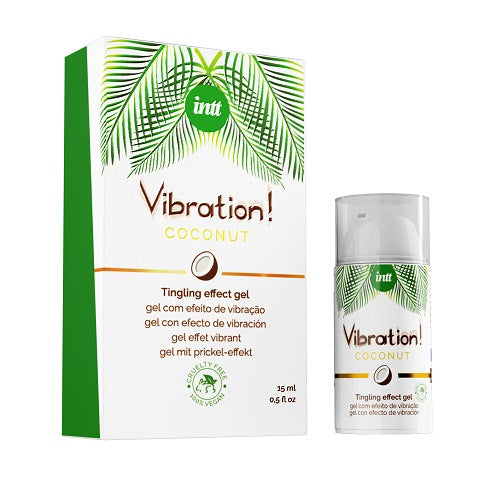 Intt Vibration Vegan Coconut Flavour Liquid Vibrator | Front View | "coconut liquid vibrator - front view"