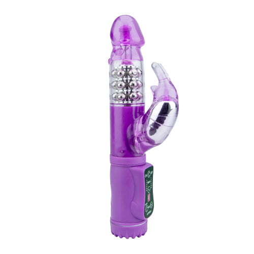 Jessica-Rabbit-Plus-Vibrator-Purple|Front|"purple enhanced rabbit vibrator with dual stimulation - front view"