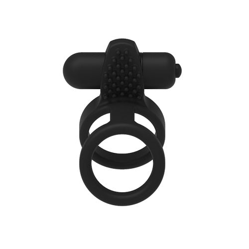 JoyRings-Vibrating-Support-Cock-Ring|Front|"vibrating support ring with bullet - front view"