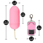 10 Function Remote Control Vibrating Pink Egg|Control View|"Pink egg - controls"