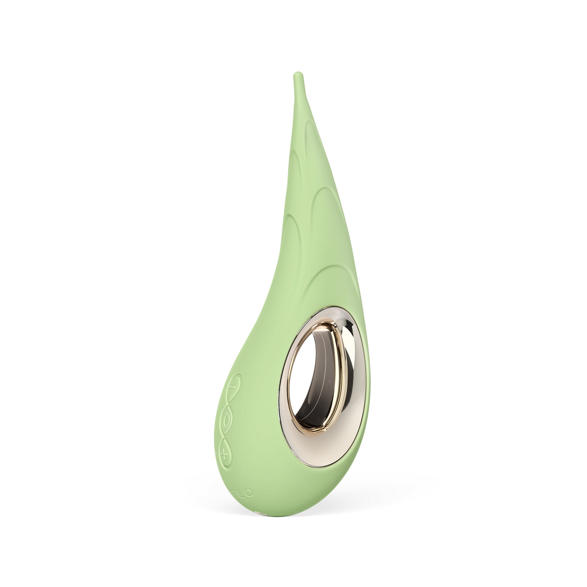 LELO Dot Cruise Clitoral Vibrator Pistachio Cream|Front View|"precision clitoral vibrator cream - front view"