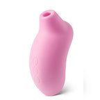 LELO-SONA-Sonic-Clitoral-Massager-Pink|Front|"pink sonic wave clitoral stimulator - front view"