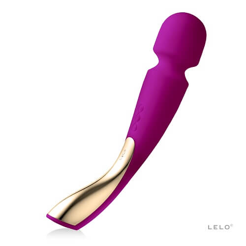 LELO-Smart-Wand2-Large-Deep-Rose|Front|"premium deep rose wand massager - front view"