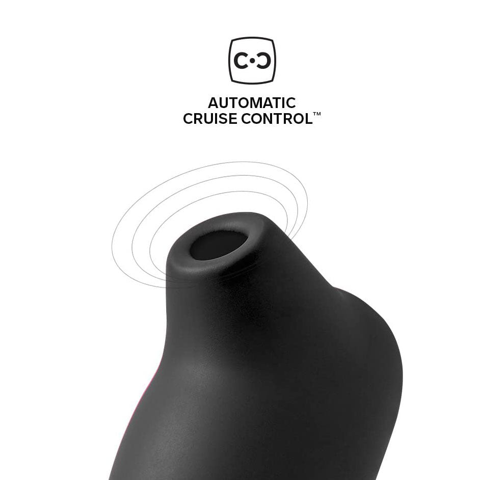 Lelo Sona Cruise Sonic Clitoral Massager Black|Control View|"Sonic pleasure device - controls"