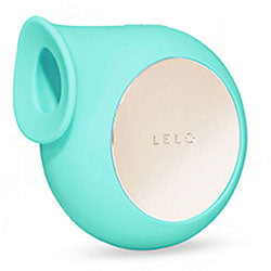 LELO Sila Clitoral Massager Aqua | Front View | Aqua colored massager