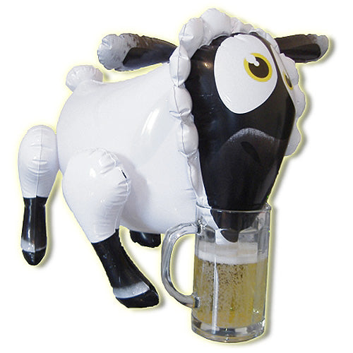 Lady Bah Bah Inflatable Sheep | Front View | Novelty inflatable toy