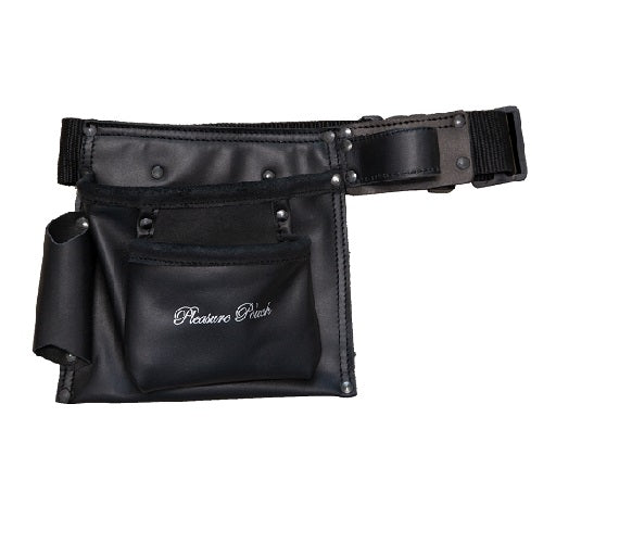 Love Hamma The Ultimate Vibrator Pleasure Pouch Black | Main View | "black storage pouch for vibrators and toys - main view"