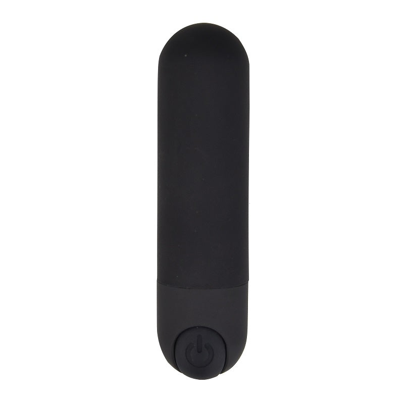 Loving Joy 10 Function Rechargeable Bullet Vibrator Black | Main View | "black rechargeable bullet vibrator - main view"