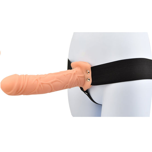 Loving Joy 8 Inch Hollow Strap On Vanilla Adult Toys Direct