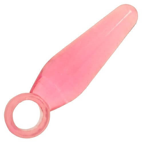 Loving Joy Finger Fun Small Butt Plug Pink | Front View | Pink beginners plug