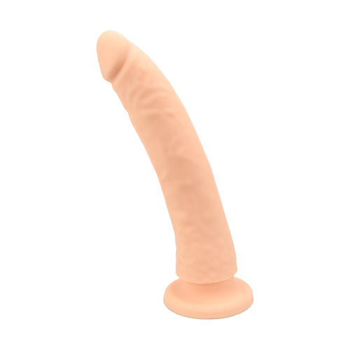 Loving-Joy-Realistic-Silicone-8-5-Inch-Strap-On-Dildo|Front|"8.5 inch realistic strap on - front view"