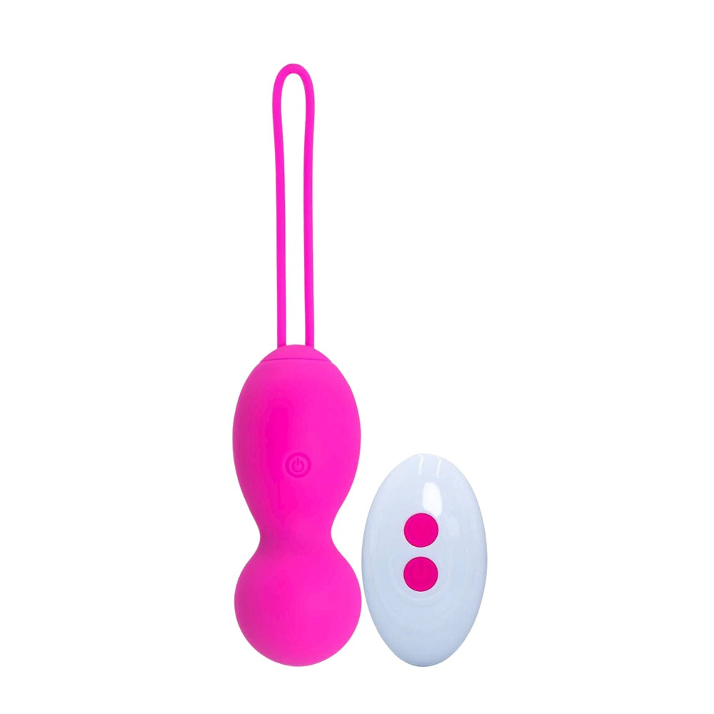 Loving Joy Remote Controlled Vibrating Kegel Balls | Front View | "remote control kegel balls - front view"