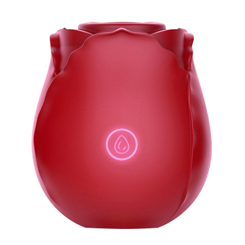 Loving Joy Rose Toy Clitoral Suction Vibrator | Front View | "rose suction vibrator - front view"