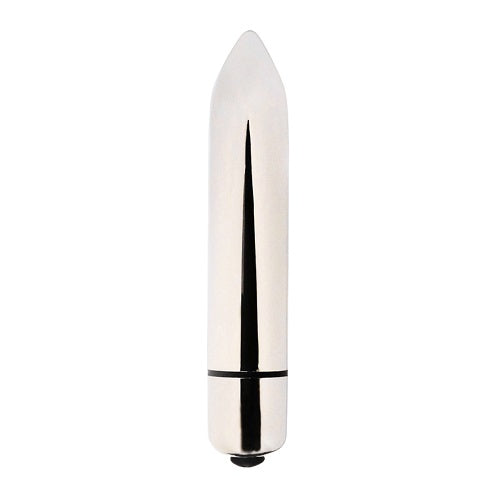 Loving-Joy-Single-Speed-Silver-Bullet-Vibrator|Front|"classic silver bullet vibrator - front view"